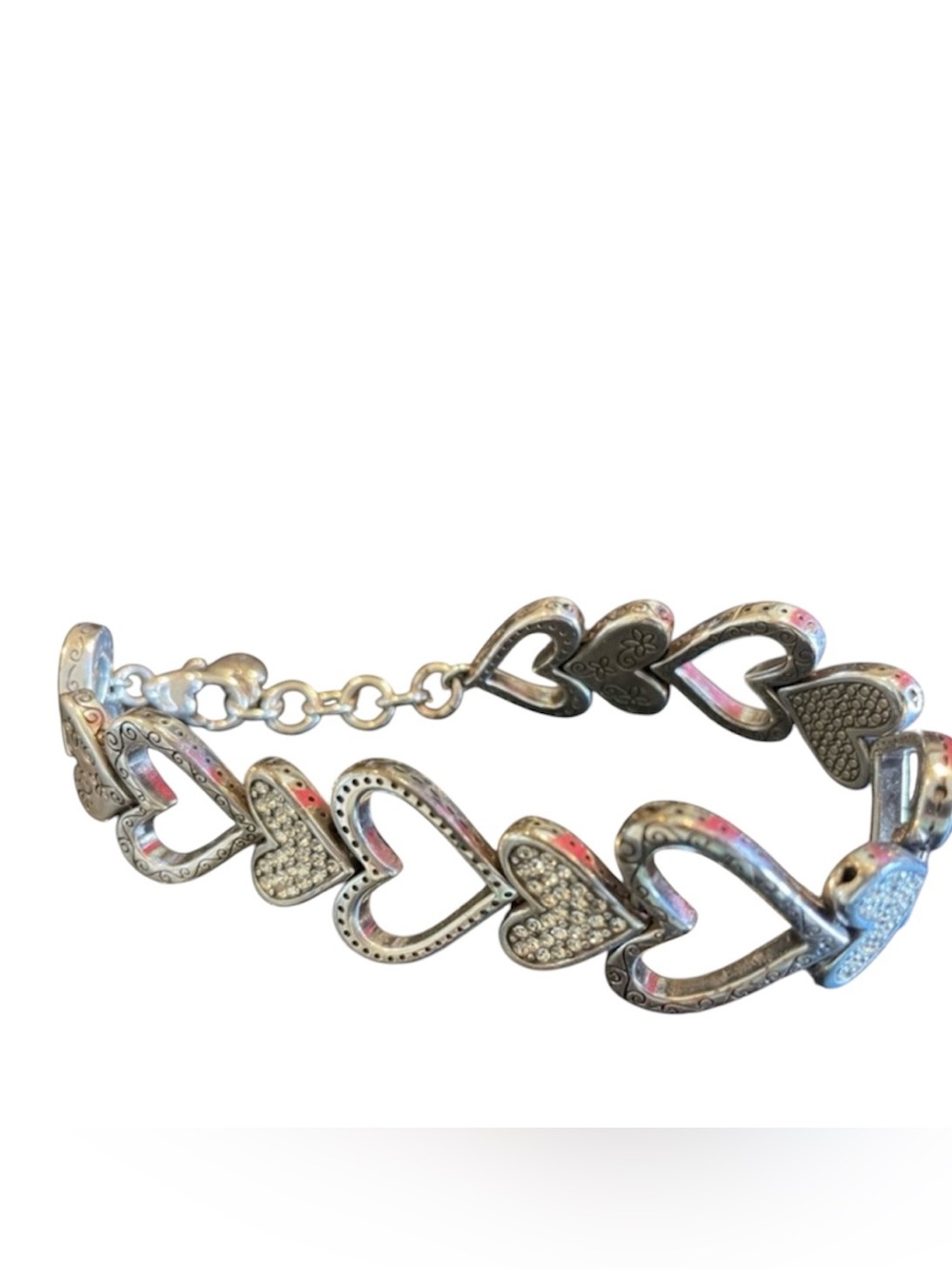 Brighton Rare Vintage Silver Heart Necklace - Set Available Separately - Picture 6 of 6